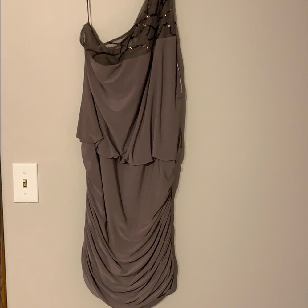 Taupe one strap dress